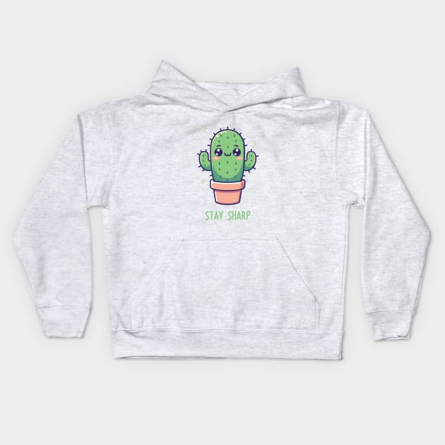 Stay Sharp! Kids Hoodie by FunPun